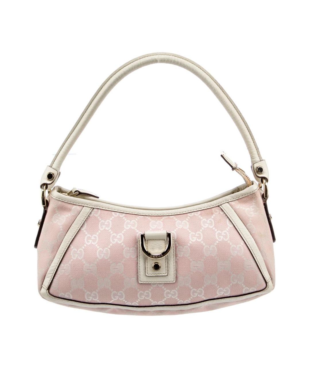 GUCCI Розовая твидовая сумка с короткими ручками, фото 1