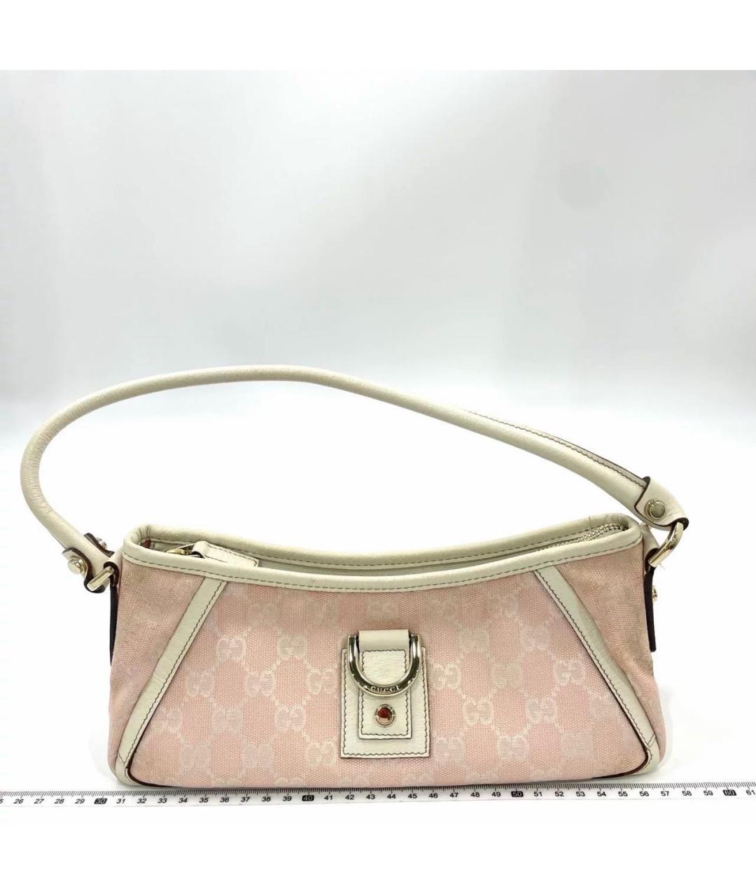 GUCCI Розовая твидовая сумка с короткими ручками, фото 2