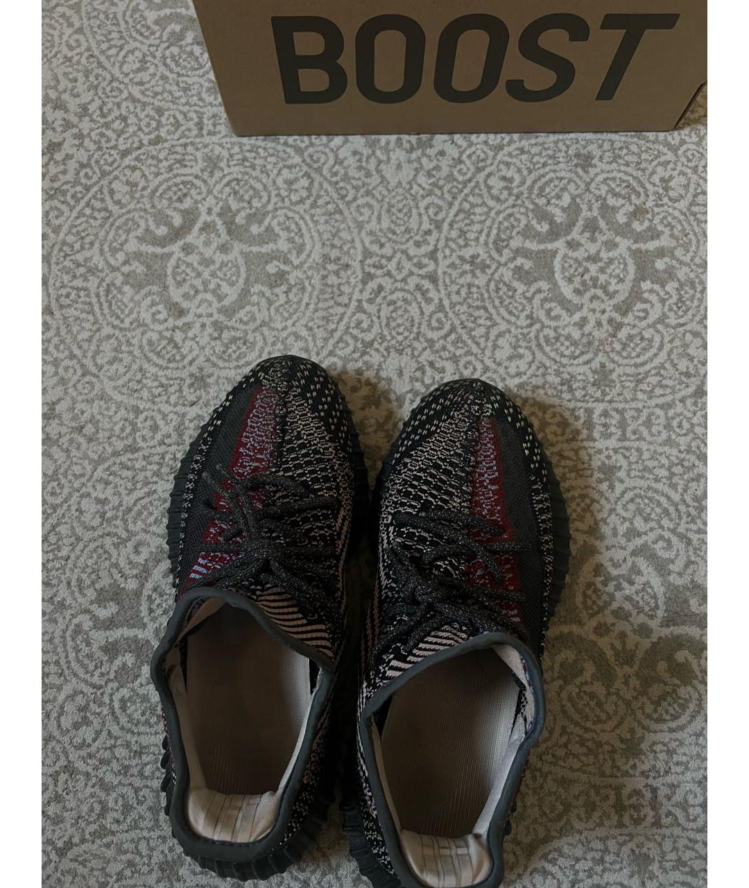 ADIDAS YEEZY Черные текстильные кроссовки, фото 3