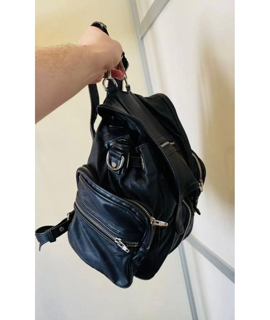 ALEXANDER WANG Черный кожаный рюкзак, фото 2