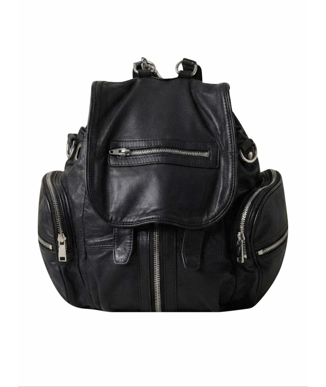 ALEXANDER WANG Черный кожаный рюкзак, фото 1