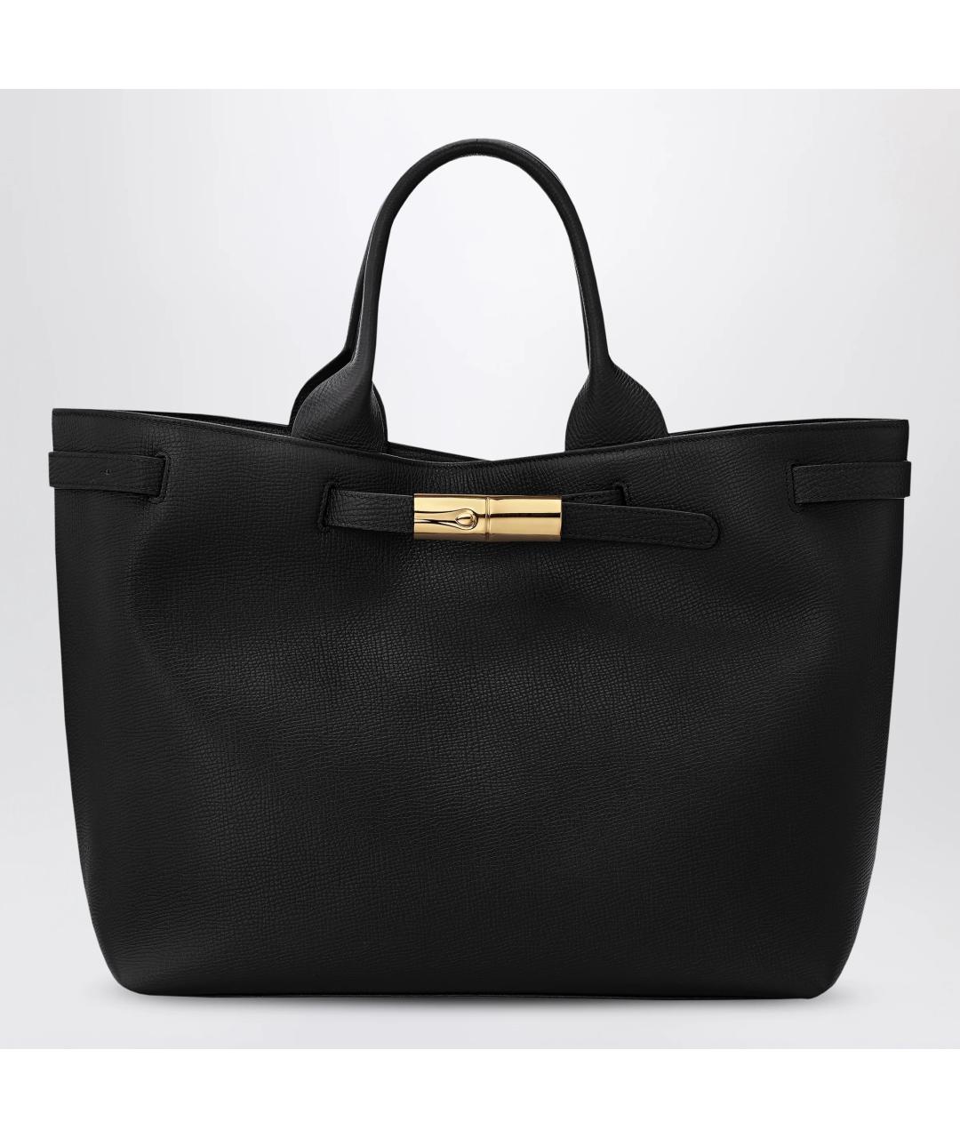 LONGCHAMP Черная синтетическая сумка тоут, фото 3