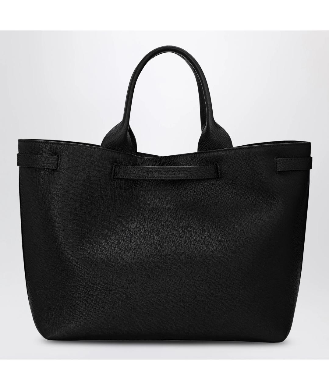 LONGCHAMP Черная синтетическая сумка тоут, фото 2