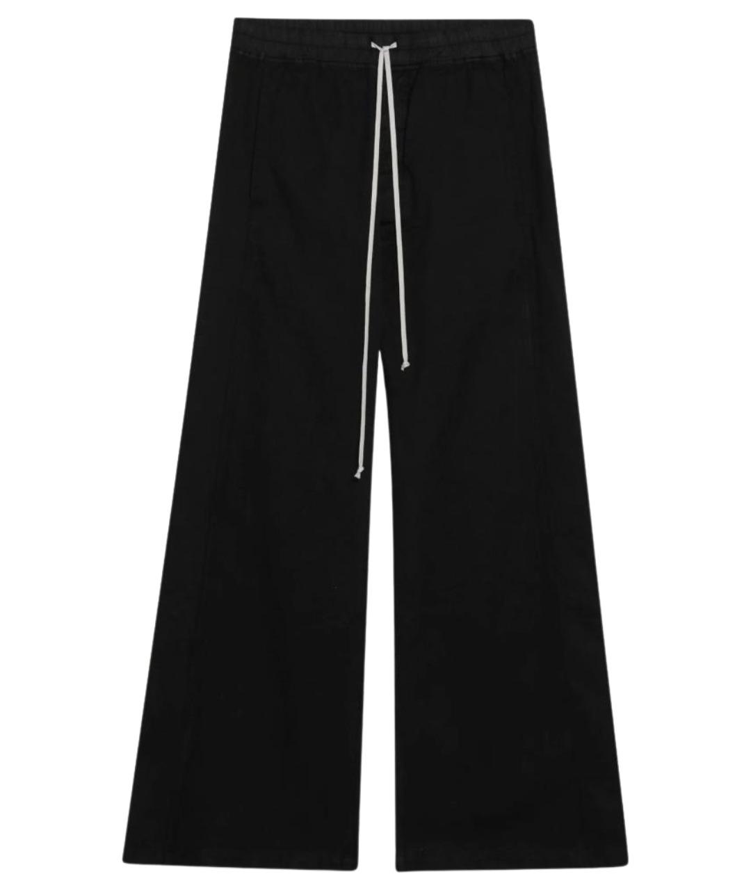RICK OWENS DRKSHDW Черные хлопковые повседневные брюки, фото 1