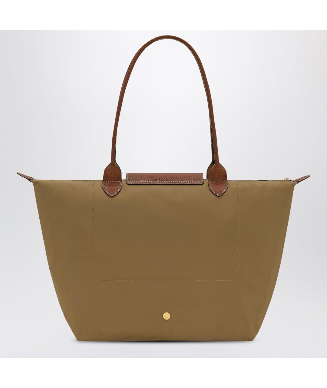 LONGCHAMP Зеленая нейлоновая сумка тоут, фото 2