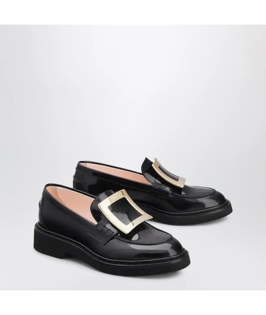ROGER VIVIER Черные кожаные туфли, фото 2