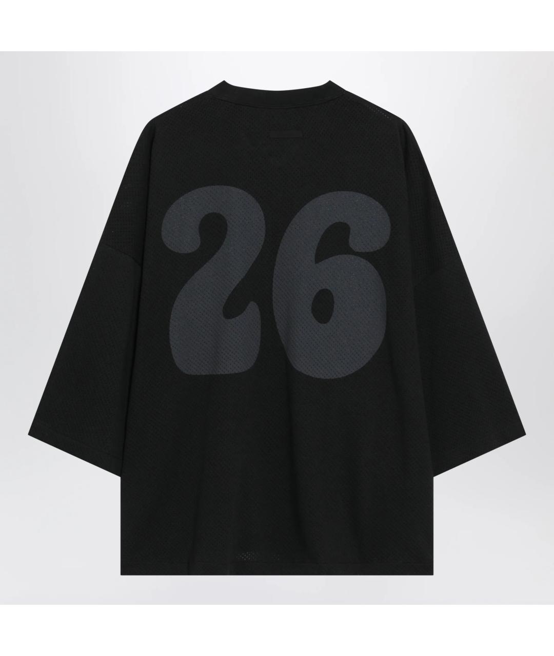 FEAR OF GOD ESSENTIALS Черная хлопковая футболка, фото 2