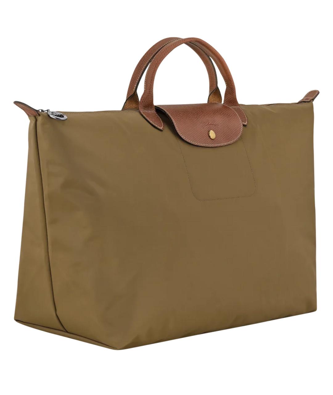 LONGCHAMP Зеленая нейлоновая дорожная/спортивная сумка, фото 2