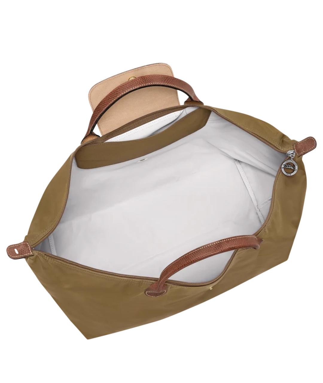 LONGCHAMP Зеленая нейлоновая дорожная/спортивная сумка, фото 4