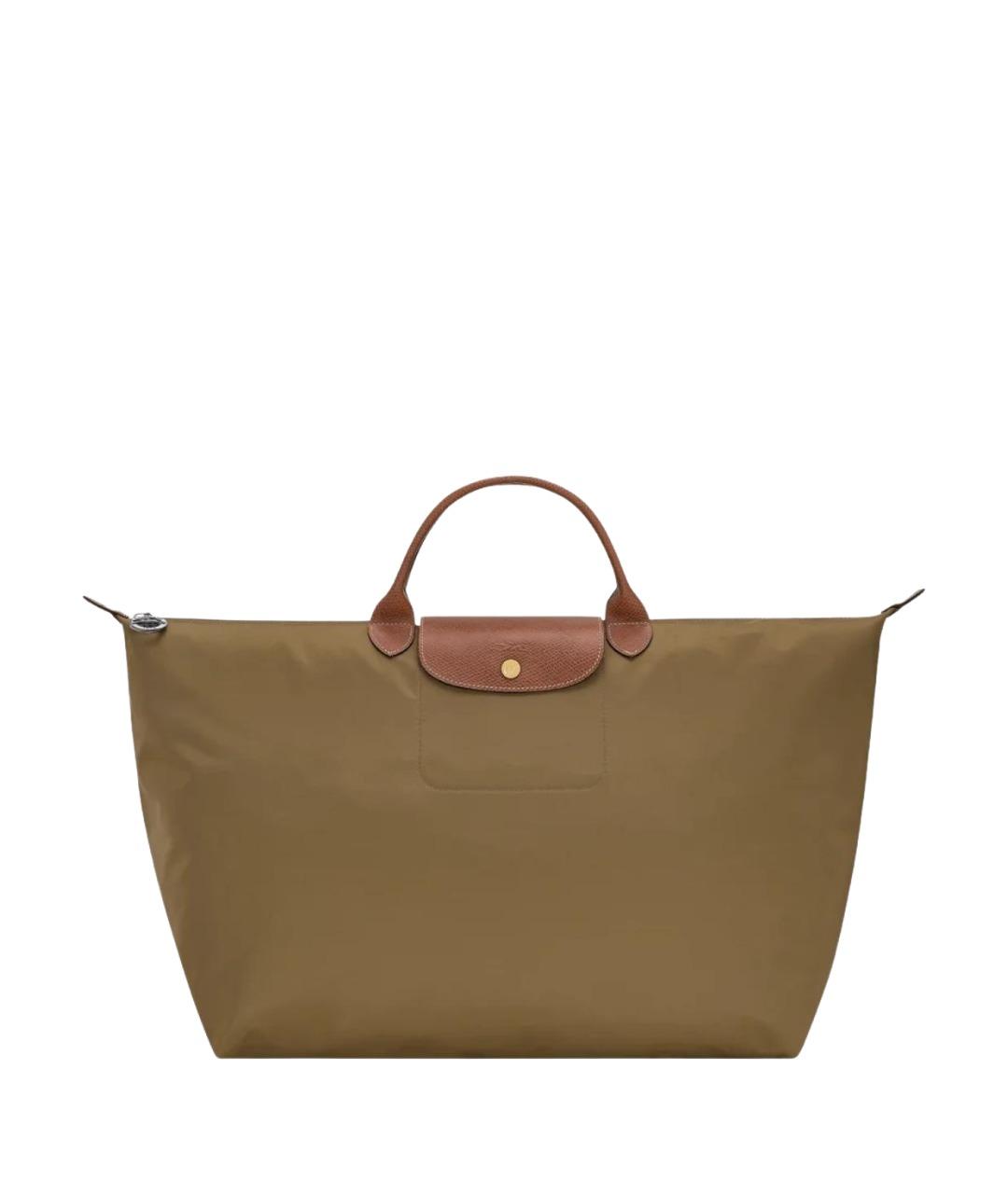 LONGCHAMP Зеленая нейлоновая дорожная/спортивная сумка, фото 1