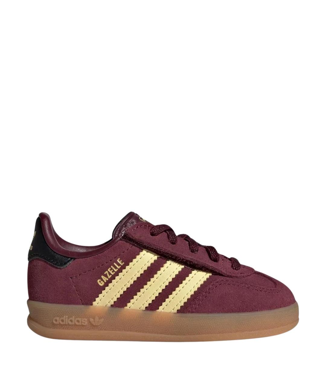 ADIDAS Бордовые замшевые кеды, фото 1