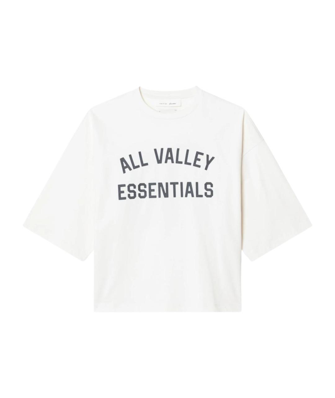FEAR OF GOD ESSENTIALS Белая хлопковая футболка, фото 1