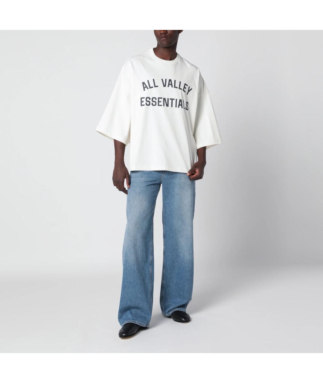 FEAR OF GOD ESSENTIALS Белая хлопковая футболка, фото 3