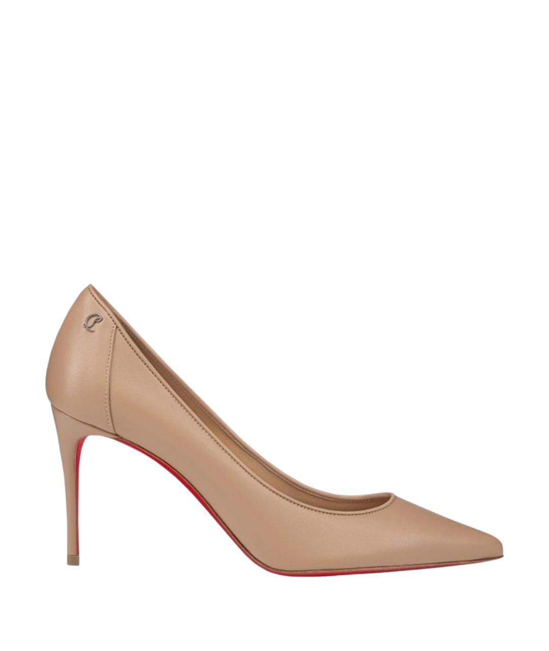 CHRISTIAN LOUBOUTIN Розовые кожаные туфли, фото 1