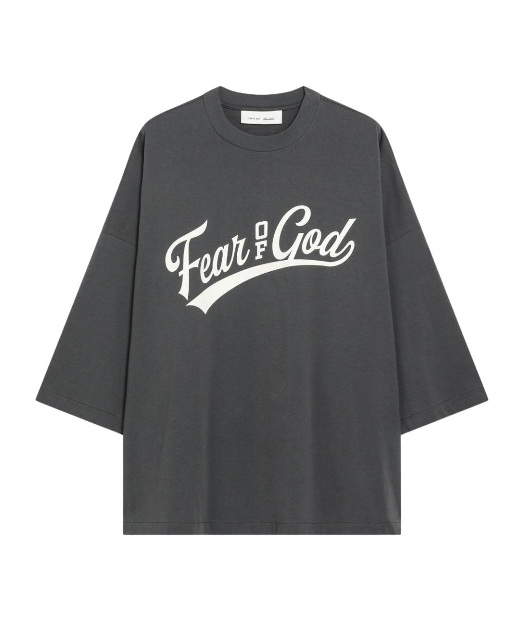 FEAR OF GOD ESSENTIALS Серая хлопковая футболка, фото 1