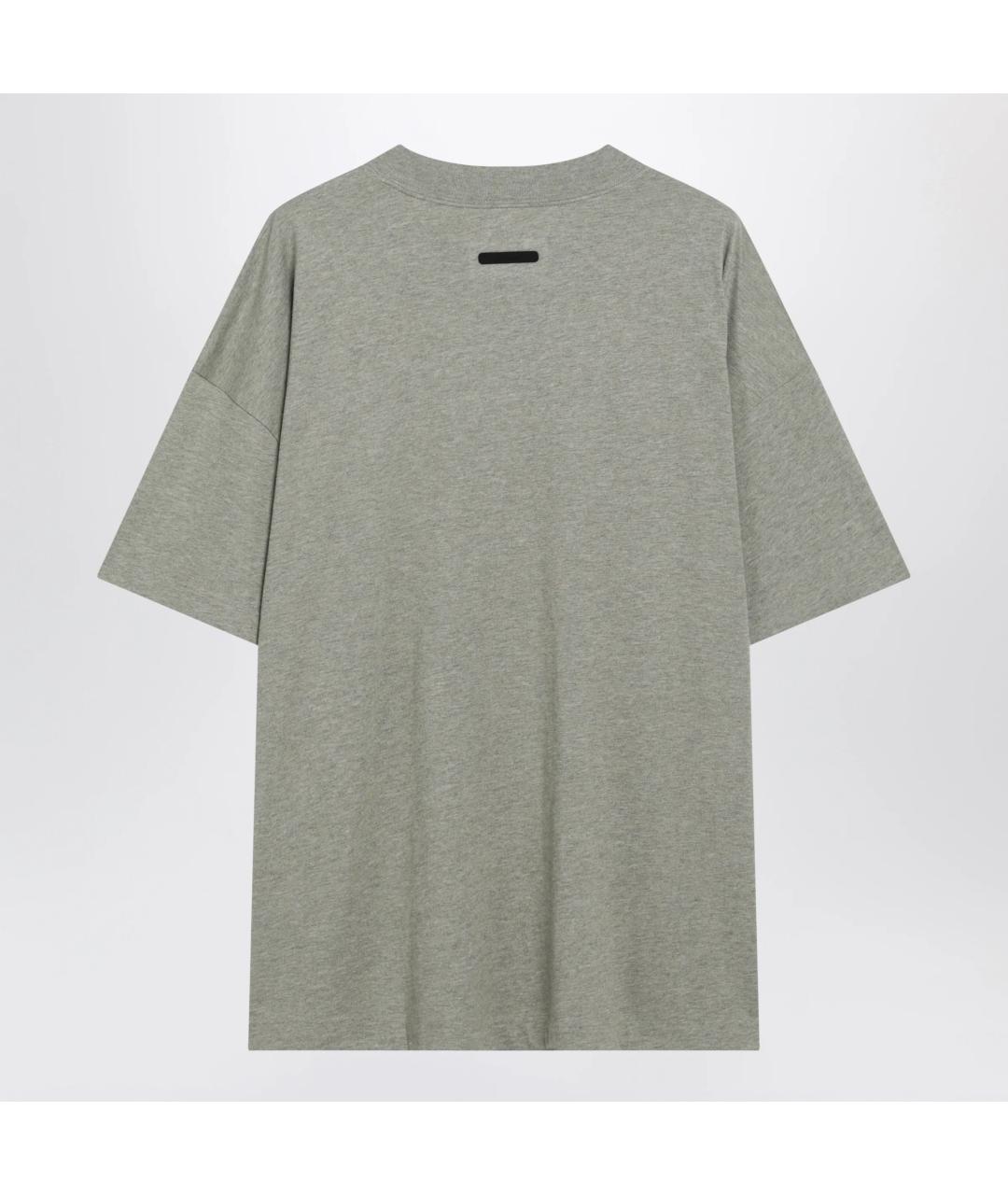FEAR OF GOD ESSENTIALS Серая хлопковая футболка, фото 2