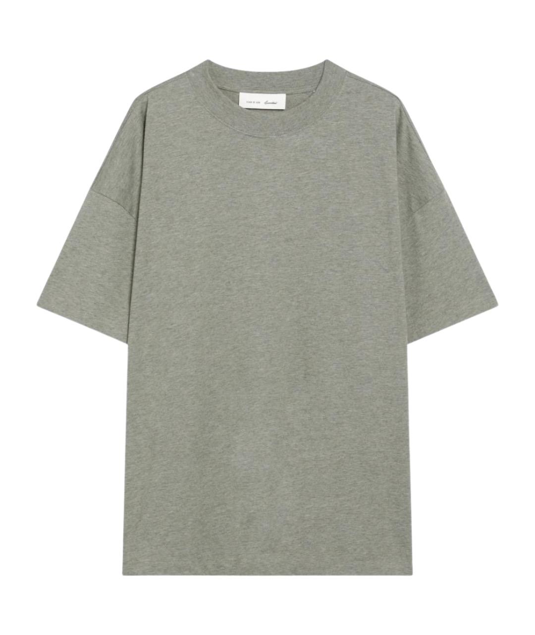FEAR OF GOD ESSENTIALS Серая хлопковая футболка, фото 1
