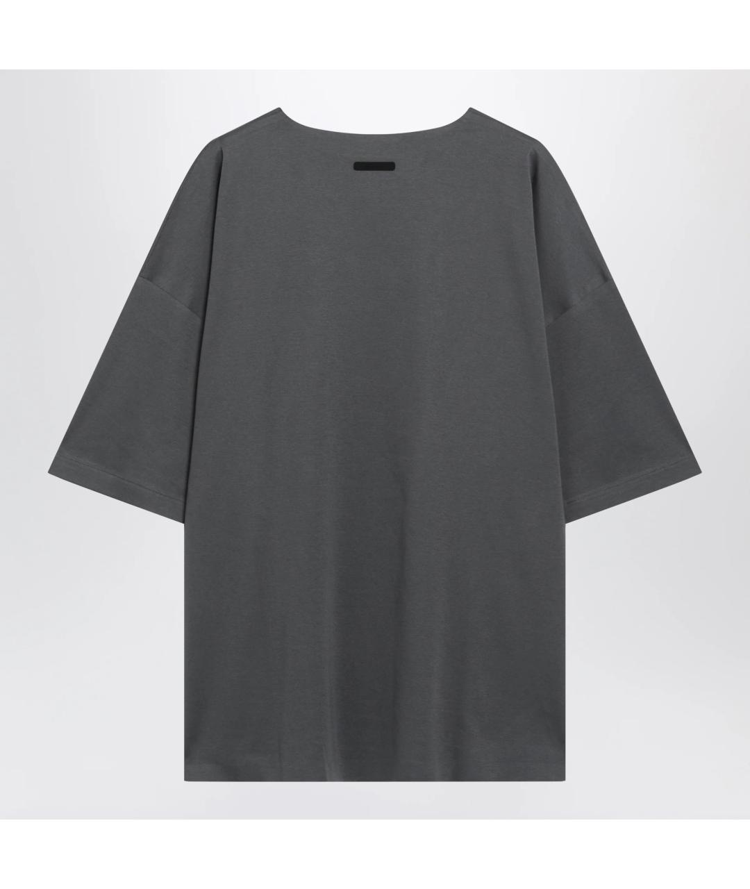FEAR OF GOD ESSENTIALS Серая хлопковая футболка, фото 2