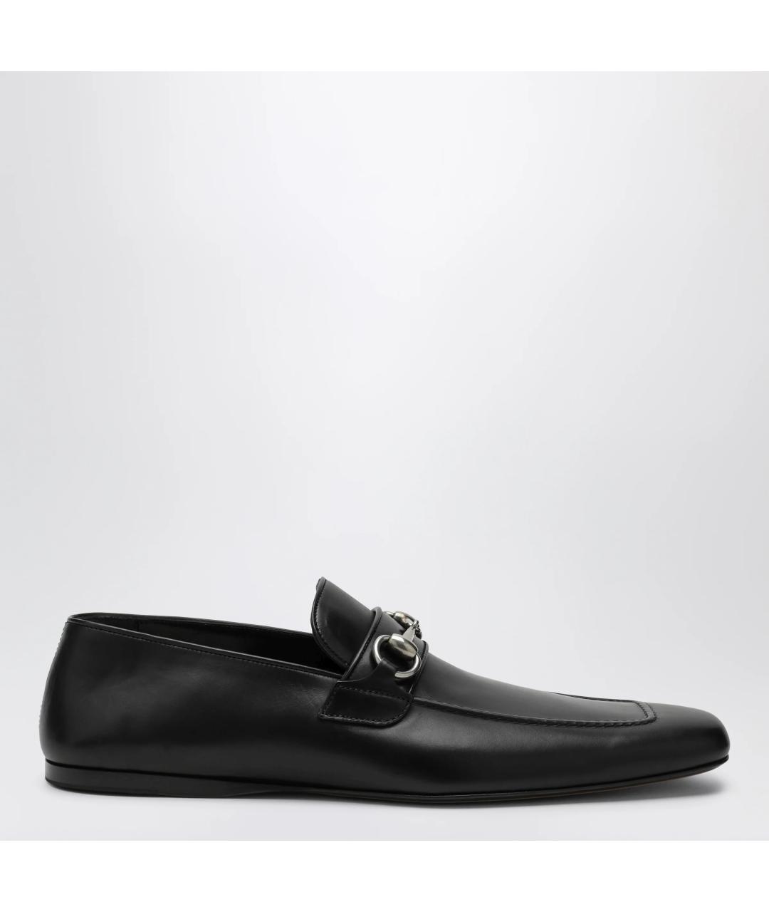 GUCCI Черные кожаные лоферы, фото 3
