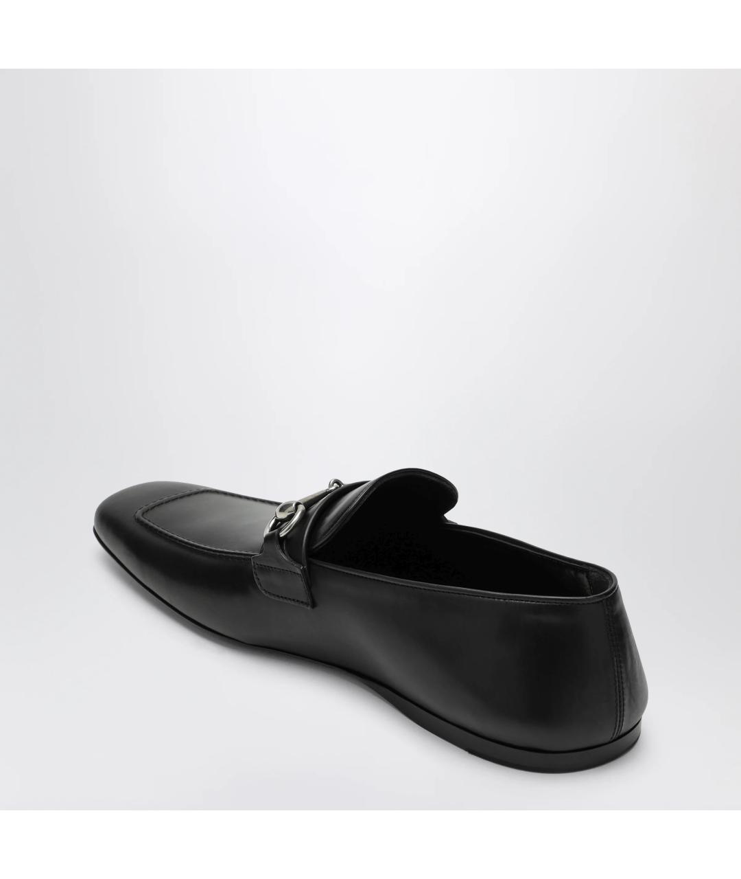 GUCCI Черные кожаные лоферы, фото 2