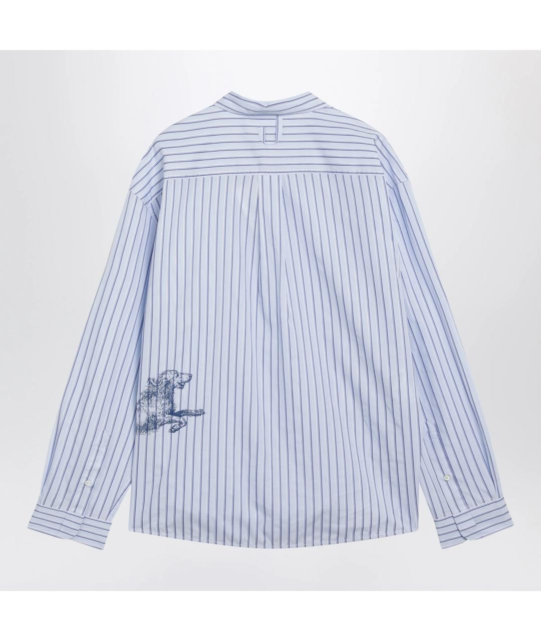 JACQUEMUS Голубая хлопковая кэжуал рубашка, фото 2