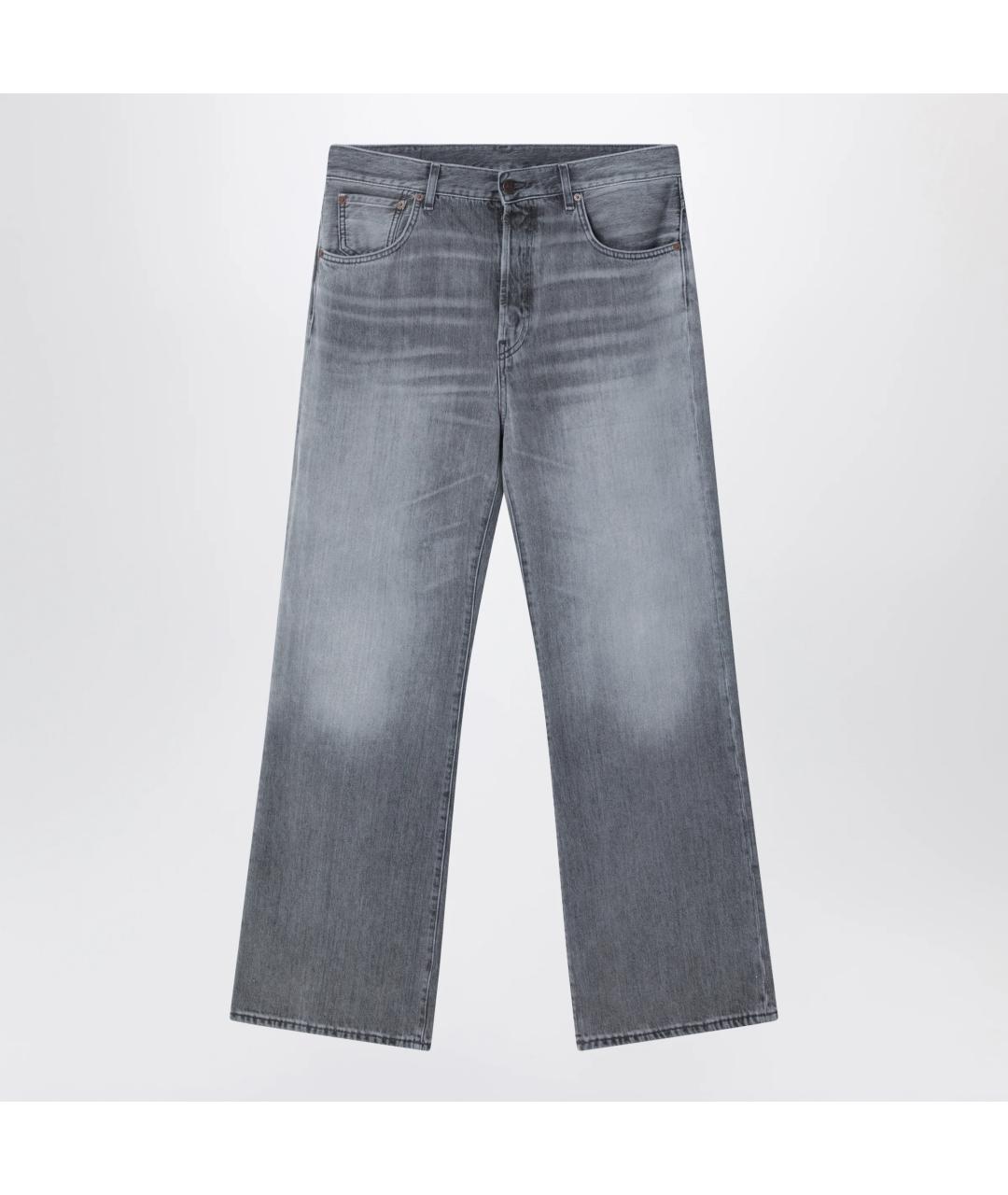 ACNE STUDIOS Серые хлопковые прямые джинсы, фото 3