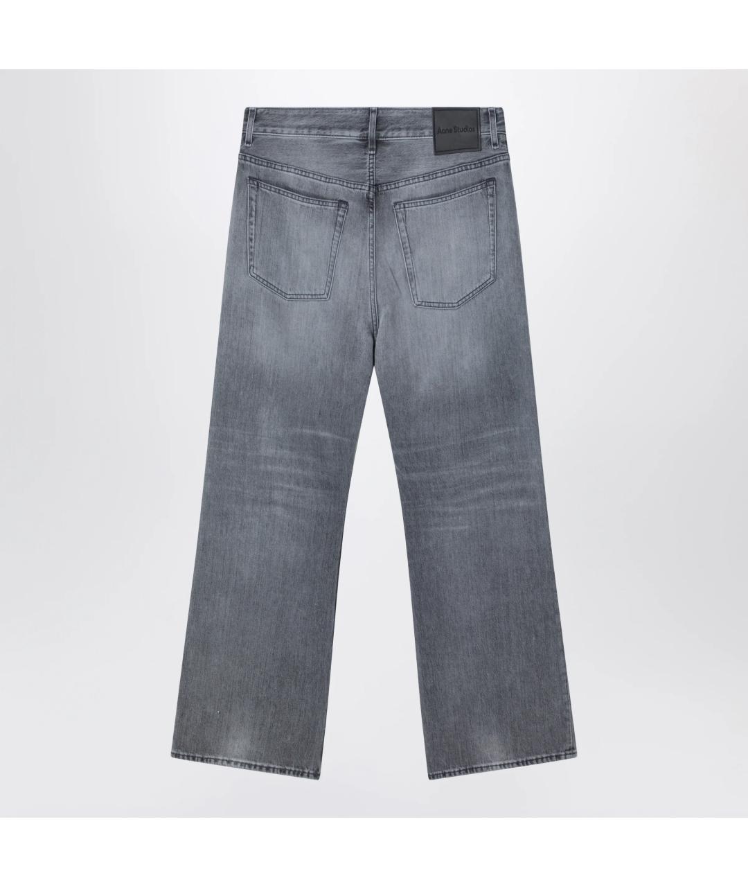 ACNE STUDIOS Серые хлопковые прямые джинсы, фото 2