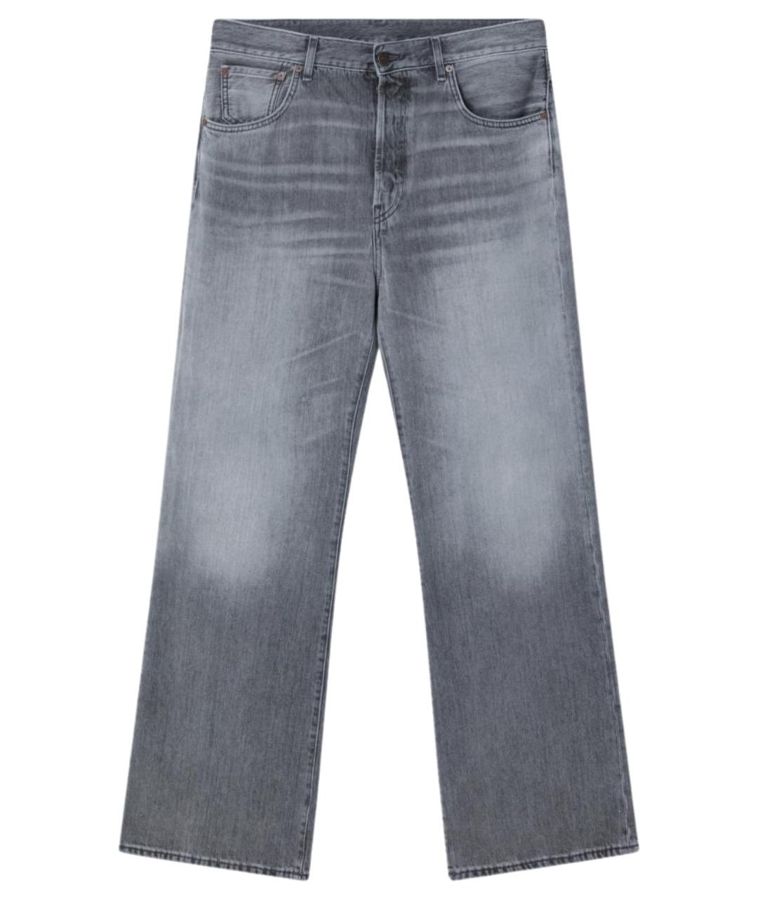ACNE STUDIOS Серые хлопковые прямые джинсы, фото 1