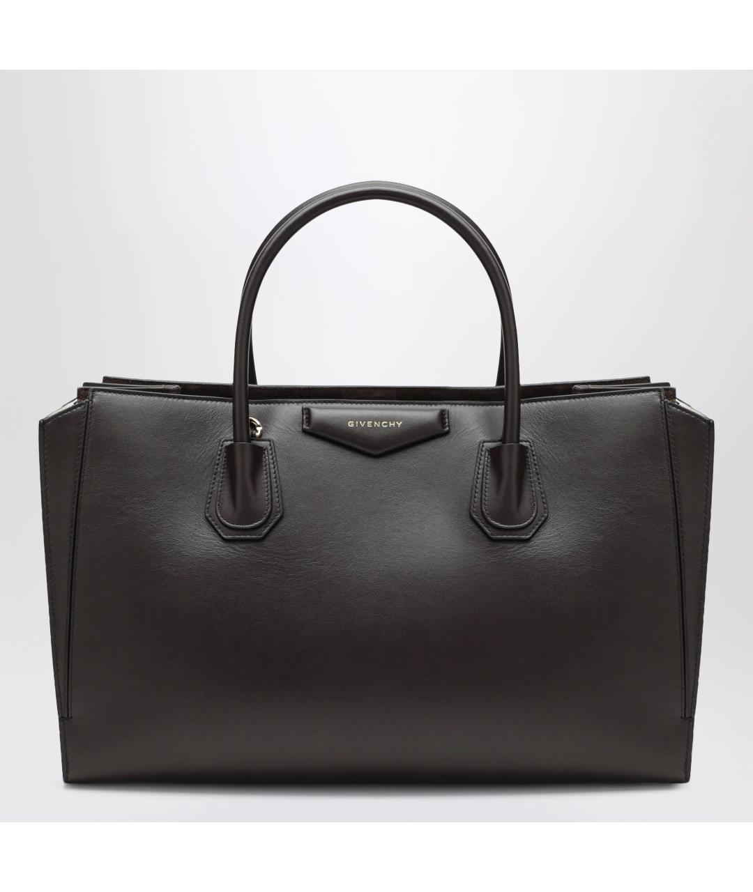 GIVENCHY Коричневая кожаная сумка тоут, фото 3