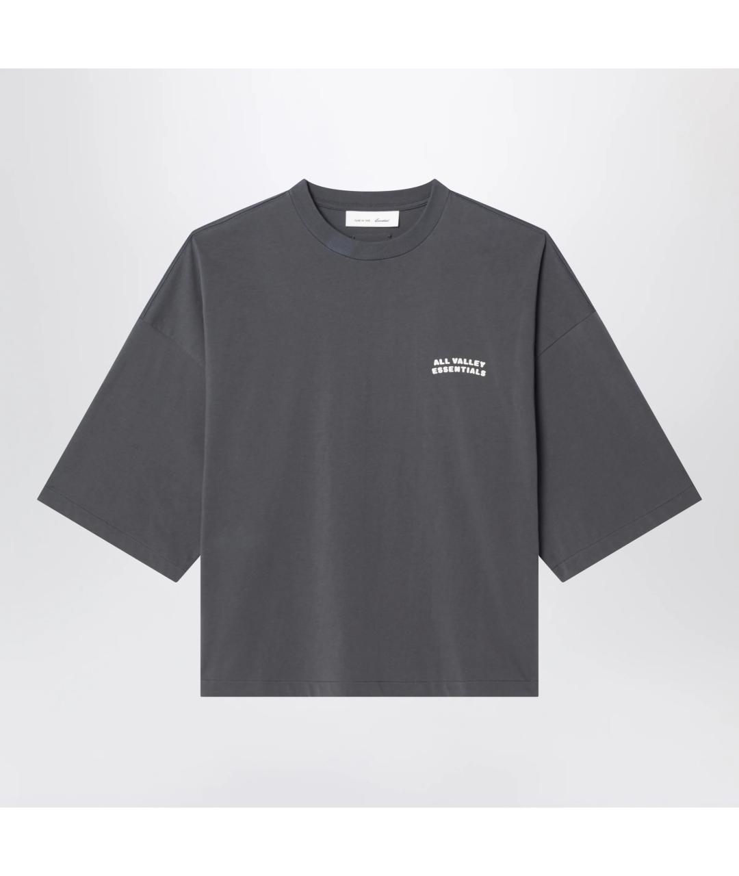 FEAR OF GOD ESSENTIALS Серая хлопковая футболка, фото 3