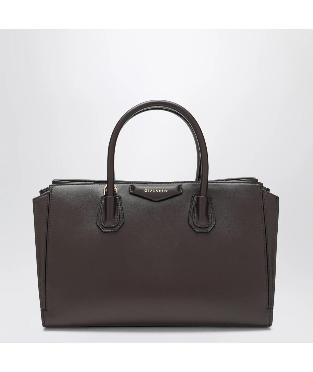 GIVENCHY Коричневая кожаная сумка тоут, фото 3