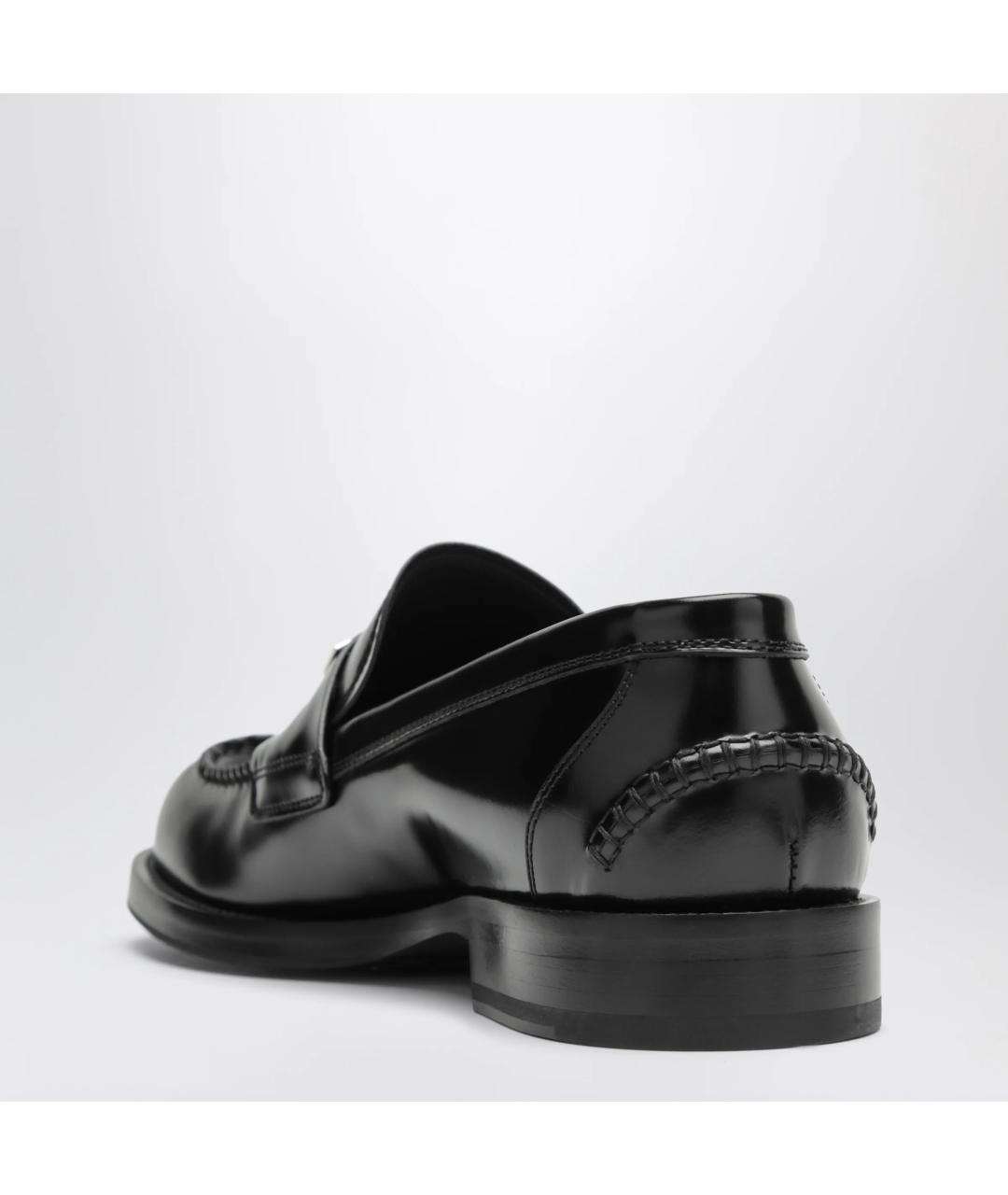 DOLCE&GABBANA Черные кожаные лоферы, фото 2