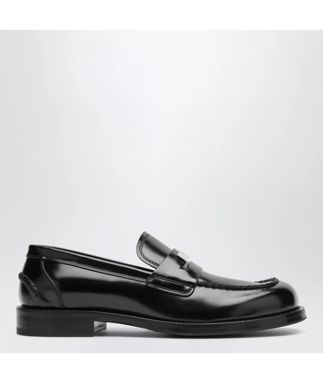 DOLCE&GABBANA Черные кожаные лоферы, фото 3