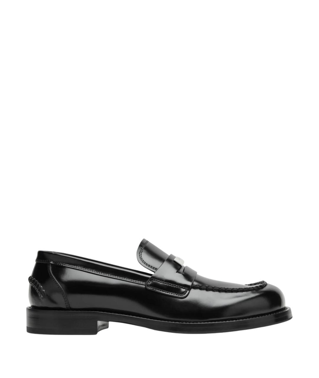 DOLCE&GABBANA Черные кожаные лоферы, фото 1
