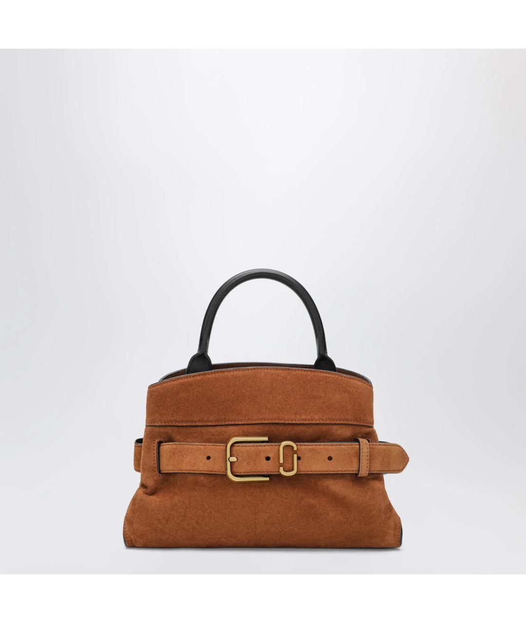 MARC JACOBS Коричневая замшевая сумка с короткими ручками, фото 3