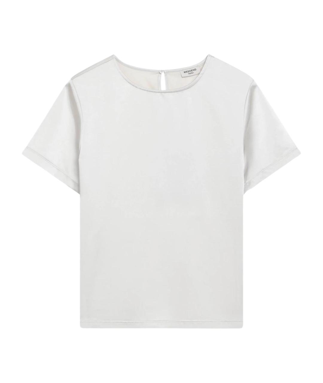 WEEKEND MAX MARA Белая полиэстеровая футболка, фото 1