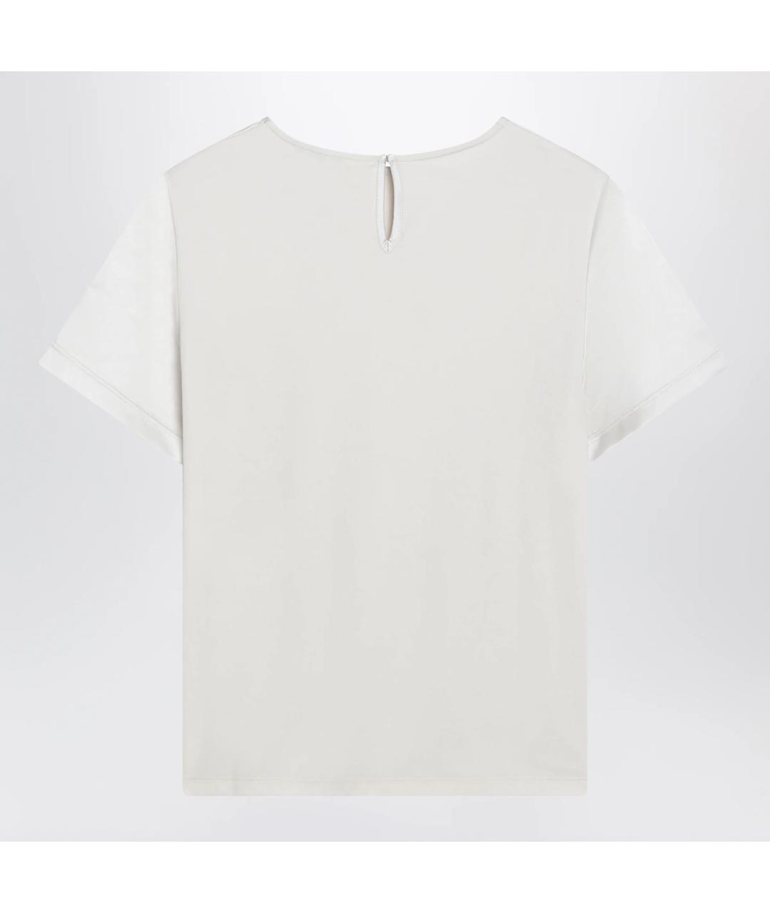 WEEKEND MAX MARA Белая полиэстеровая футболка, фото 2
