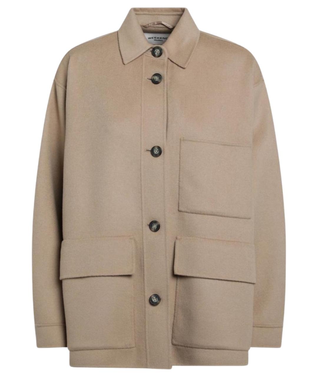 WEEKEND MAX MARA Коричневая шерстяная куртка, фото 1