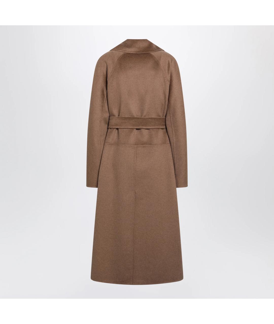 'S MAX MARA Коричневое шерстяное пальто, фото 2