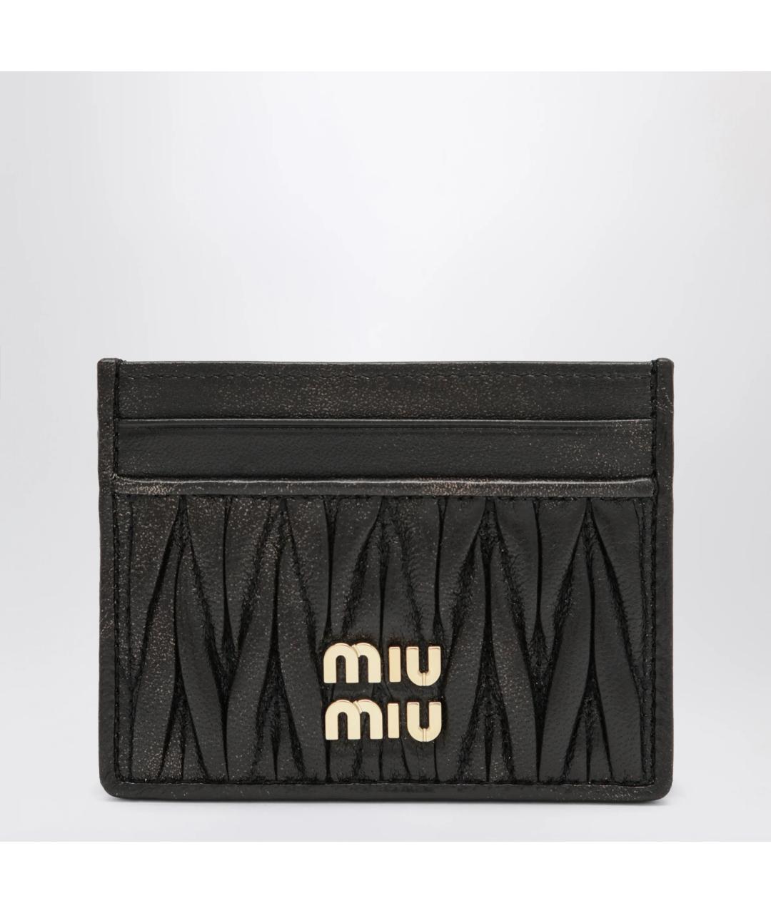MIU MIU Коричневый кожаный кардхолдер, фото 3