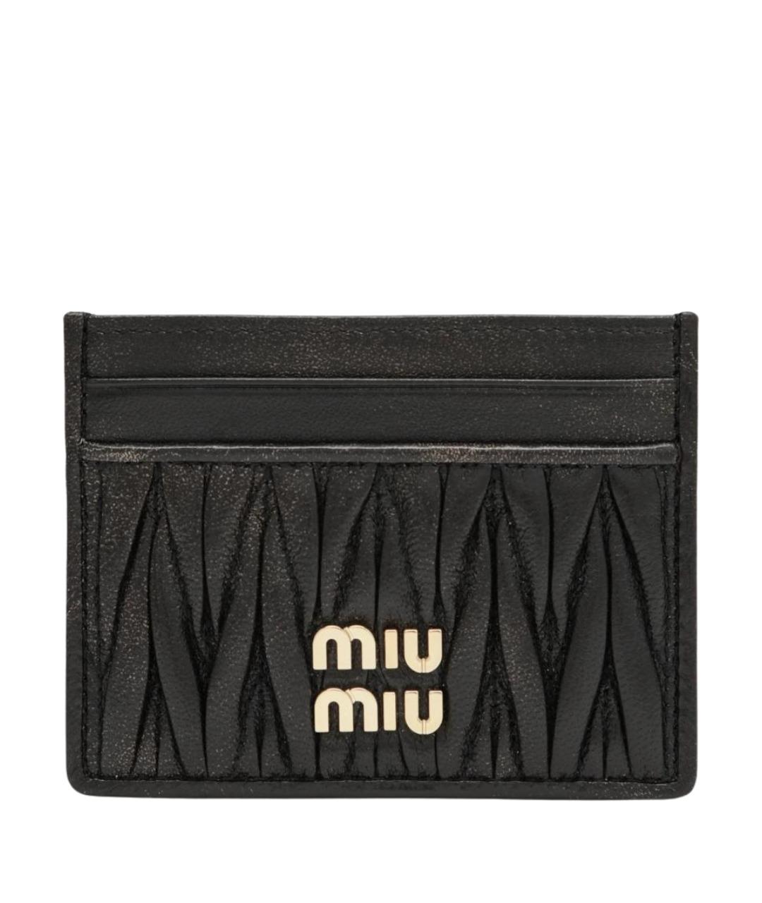 MIU MIU Коричневый кожаный кардхолдер, фото 1