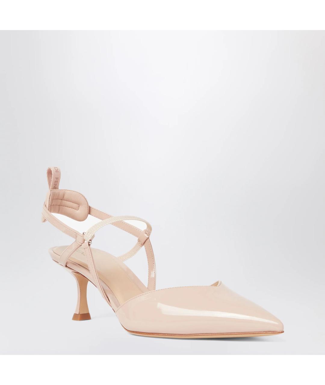 FENDI Розовые туфли из лакированной кожи, фото 2