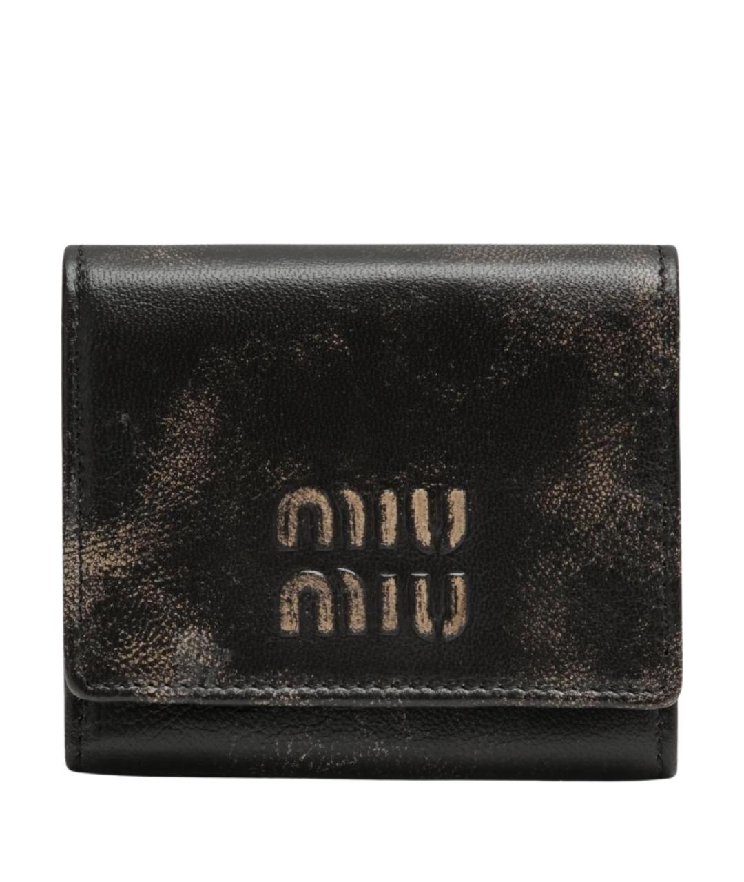 MIU MIU Коричневый кожаный кошелек, фото 1