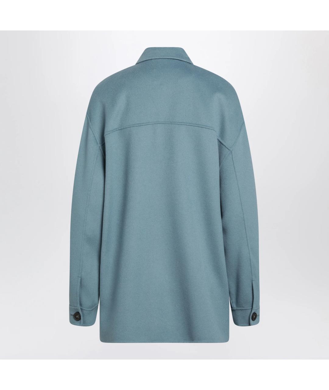 WEEKEND MAX MARA Синяя шерстяная куртка, фото 2
