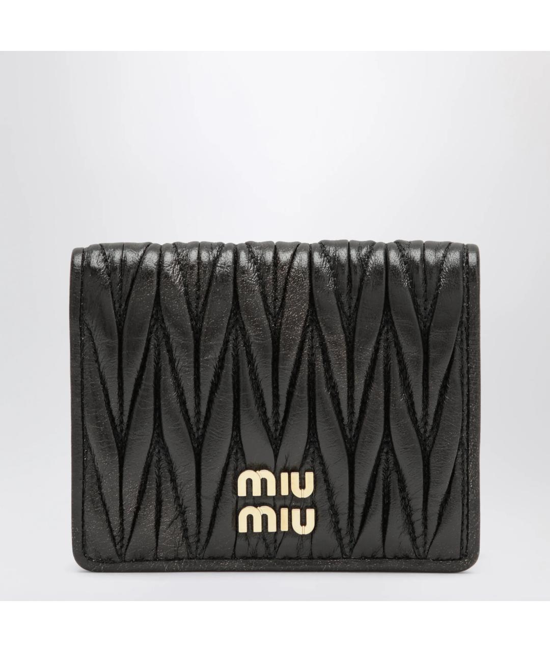 MIU MIU Коричневый кожаный кошелек, фото 3