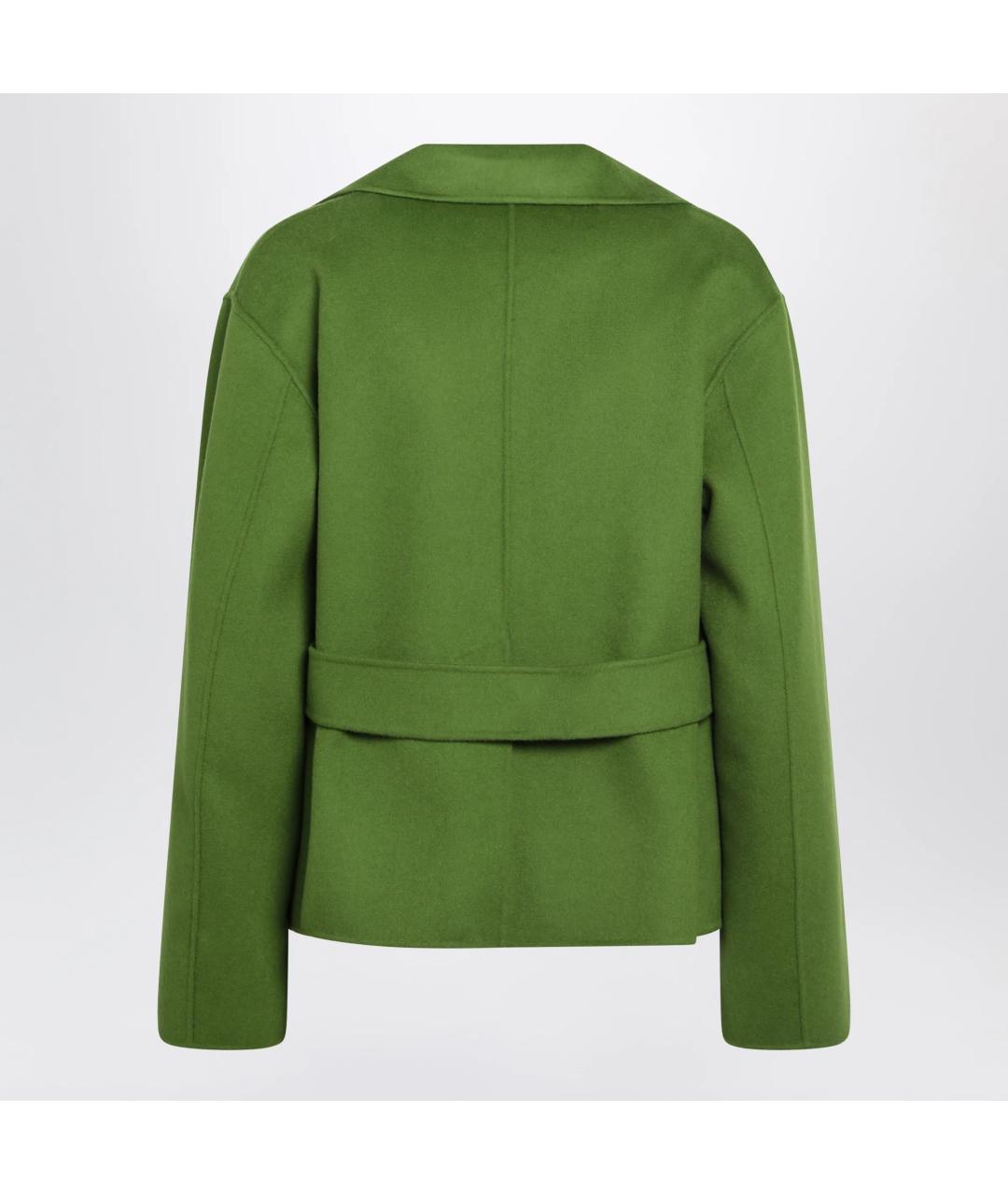 WEEKEND MAX MARA Зеленая шерстяная куртка, фото 2