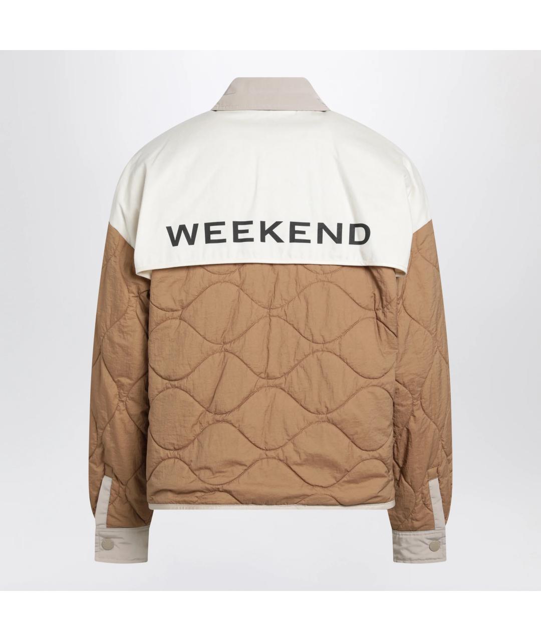 WEEKEND MAX MARA Бежевая полиэстеровая куртка, фото 2