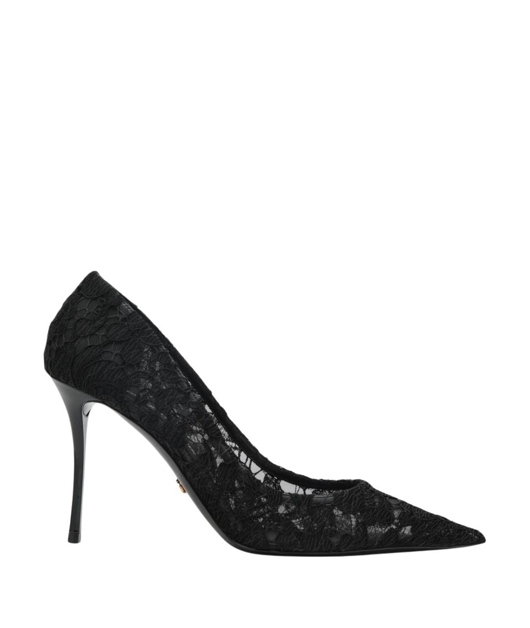 DOLCE&GABBANA Черные текстильные туфли, фото 1