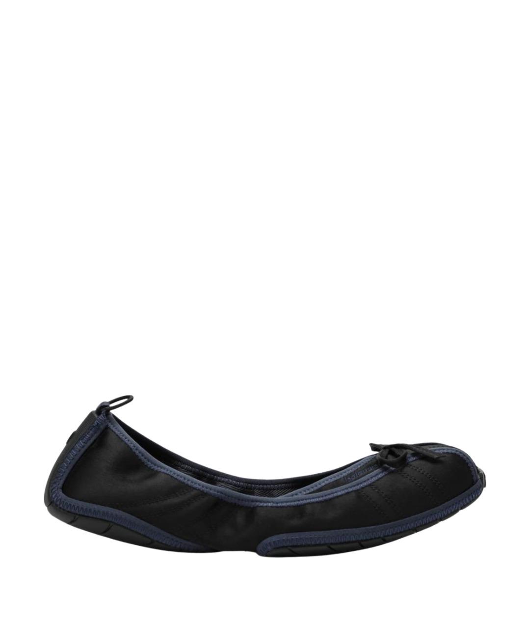 BALENCIAGA Черные синтетические балетки, фото 1