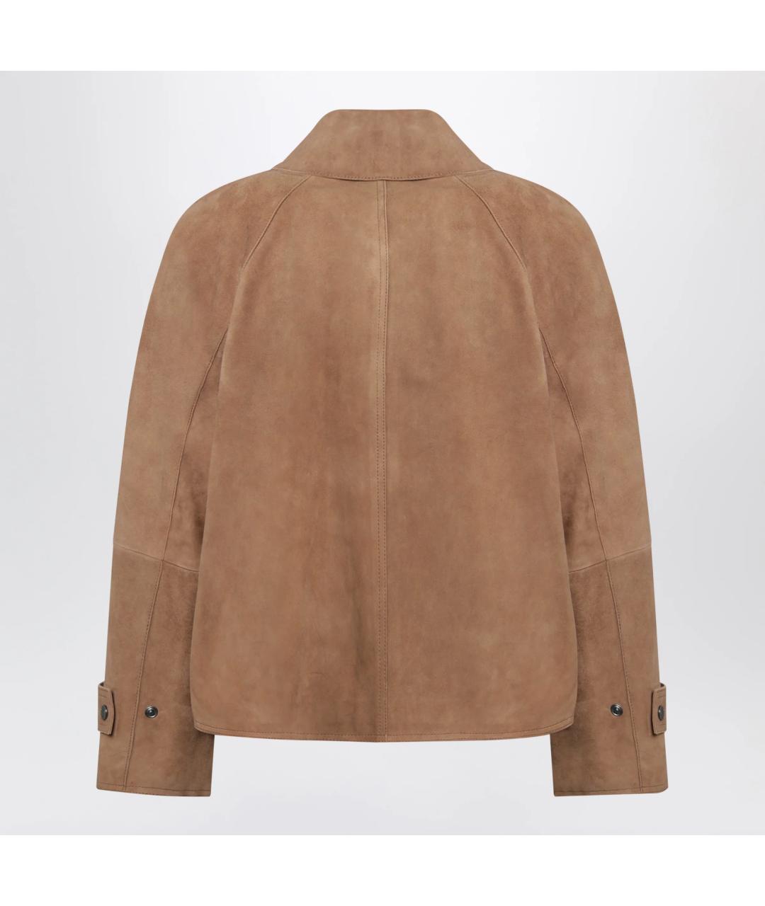 WEEKEND MAX MARA Коричневая замшевая куртка, фото 2